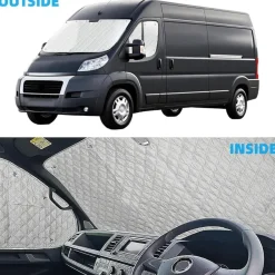Sonnenschutz Auto Frontscheibe für FIAT Ducato Wohnmobil, Peugeot Boxer