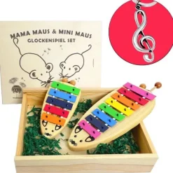 Sonor Glockenspiel Set Mama - Mini Maus mit Anhänger