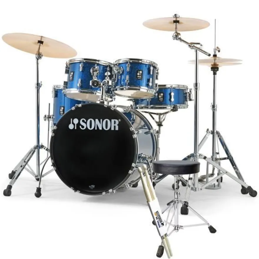 Sonor Schlagzeug AQX Studio Set BOS mit Zubehör