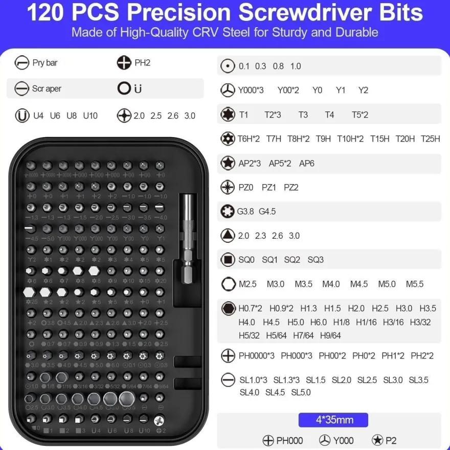 SOONAN 150-in-1 Präzisions-Schraubendreher-Set für Elektronikreparaturen