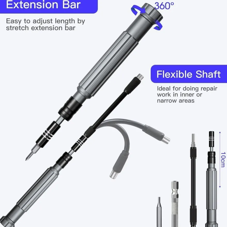 SOONAN 150-in-1 Präzisions-Schraubendreher-Set für Elektronikreparaturen