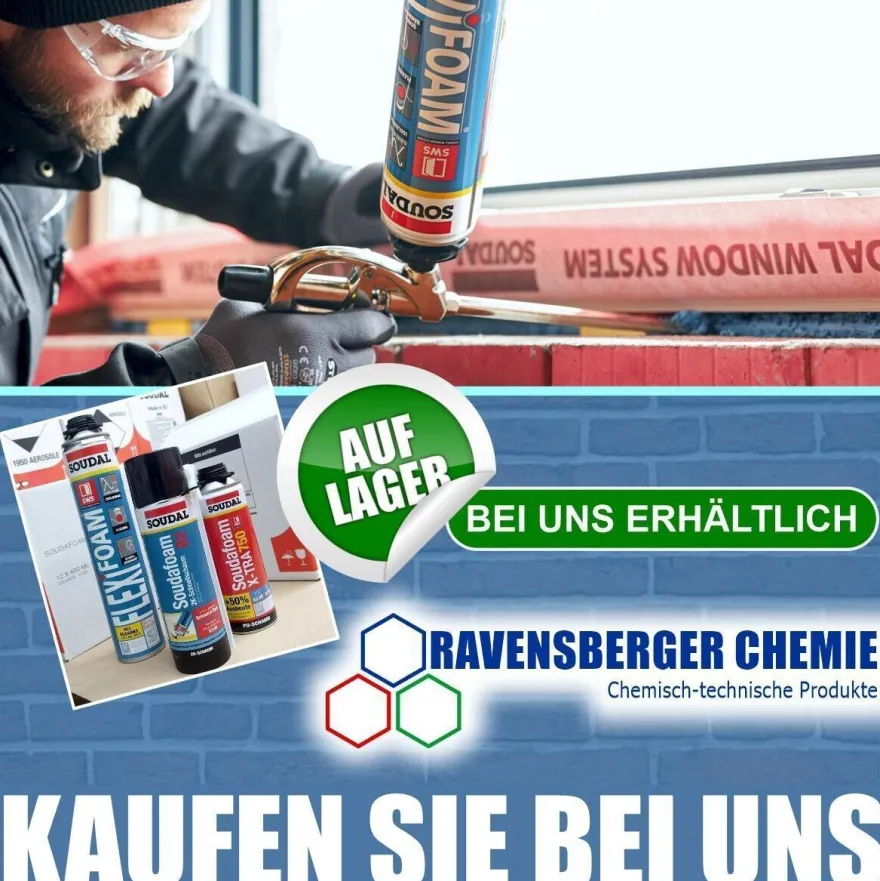 SOUDAL® - Soudafaom 2K B2 PU-Schaum Baustoffklasse B2 (MDI NEU) 400ml Dose