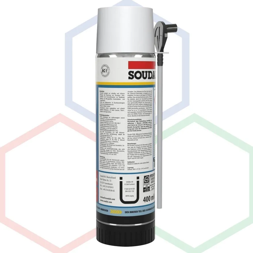 SOUDAL® - Soudafaom 2K B2 PU-Schaum Baustoffklasse B2 (MDI NEU) 12 x 400ml Dose