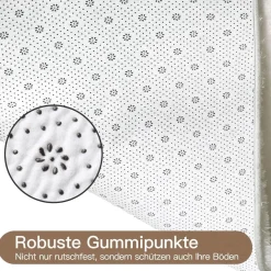 Sour Lemon Hochflor Teppich Grau 140x200 cm - Waschbar, Flauschig, Rutschfest