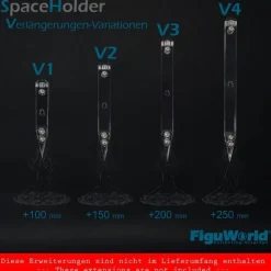 SpaceHolder® aus Plexiglas H2 Höhe 20,0 cm für eure LEGO Modelle