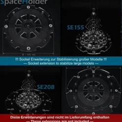 SpaceHolder® aus Plexiglas H2 Höhe 20,0 cm für eure LEGO Modelle