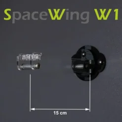 SpaceWing® W1 aus Plexiglas für eure LEGO Modelle Tiefe: 15,0 cm