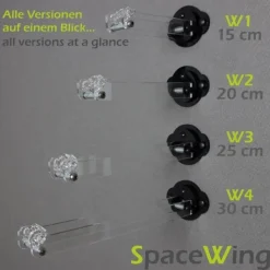 SpaceWing® W1 aus Plexiglas für eure LEGO Modelle Tiefe: 15,0 cm