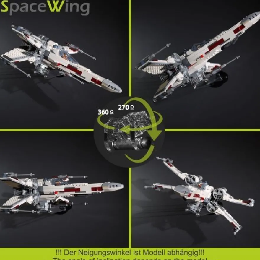 SpaceWing® W1 aus Plexiglas für eure LEGO Modelle Tiefe: 15,0 cm