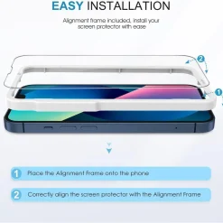 SPARIN Schutzfolie iPhone 13 6,1 Zoll 3 Stück Displayschutz Gehärtetes Glas 9H