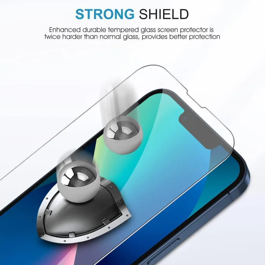 SPARIN Schutzfolie iPhone 13 6,1 Zoll 3 Stück Displayschutz Gehärtetes Glas 9H