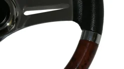 3-Speichen Bootslenkrad Niro-Steuerrad Elegance echt Holz Mahagoni Lenkrad