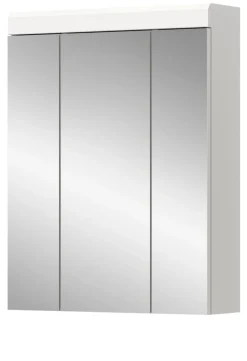 Spiegelschrank Badschrank weiß Hochglanz Badezimmer Spiegel Schrank 3-türig Shawn