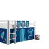 Spielbett Pino mit Textilset Kiefer Weiß