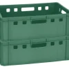 2 Spielzeugbox Lagerbehälter stapelbar E2 60x40x20 cm grün NEU Gastlando