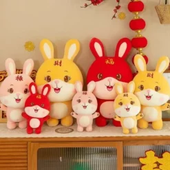 Spielzeug Plüschtiere Hase Plüschpuppe Kaninchen Jahr Maskottchen