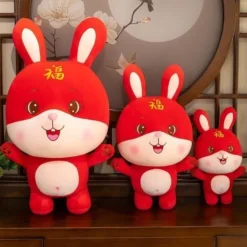 Spielzeug Plüschtiere Hase Plüschpuppe Kaninchen Jahr Maskottchen