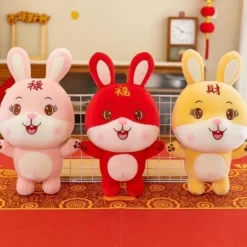 Spielzeug Plüschtiere Hase Plüschpuppe Kaninchen Jahr Maskottchen