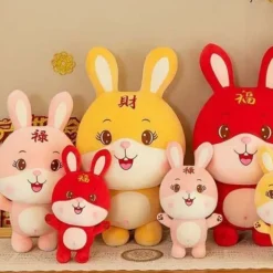 Spielzeug Plüschtiere Hase Plüschpuppe Kaninchen Jahr Maskottchen