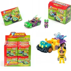Spielzeug Spielset klappbares Fahrzeug mit Figur T-Racers Glow Race Serie 4 Mix