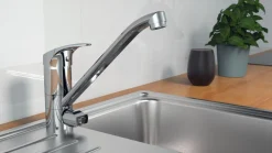 Spültisch Einhebelmischer mit Geräteanschluss Hochdruck Küchenarmatur Design 537