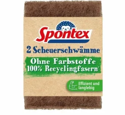 Spontex Scheuerschwämme ohne Farbstoffe 2er Neu im Sortiment (Gr. Normal)