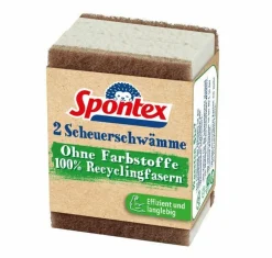 Spontex Scheuerschwämme ohne Farbstoffe 2er Neu im Sortiment (Gr. Normal)