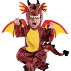 Spooktacular Creations Drachen Kostüm für Kinder (8-10 Jahre), Rot