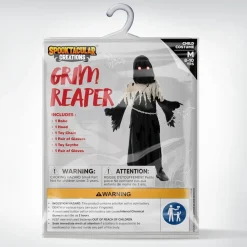 Spooktacular Creations Sensenmann Kostüm für Kinder, Halloween Grim Reaper Boy