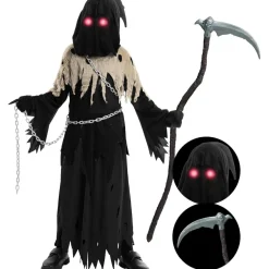 Spooktacular Creations Sensenmann Kostüm für Kinder, Halloween Grim Reaper Boy
