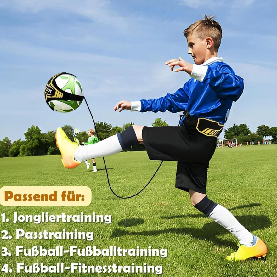 Sportout Fußball Kick Trainer Solo Trainingszubehör für Kinder und Erwachsene