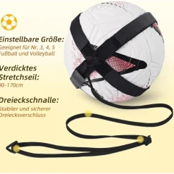 Sportout Fußball Kick Trainer Solo Trainingszubehör für Kinder und Erwachsene