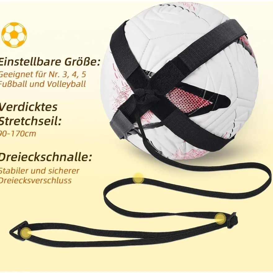 Sportout Fußball Kick Trainer Solo Trainingszubehör für Kinder und Erwachsene
