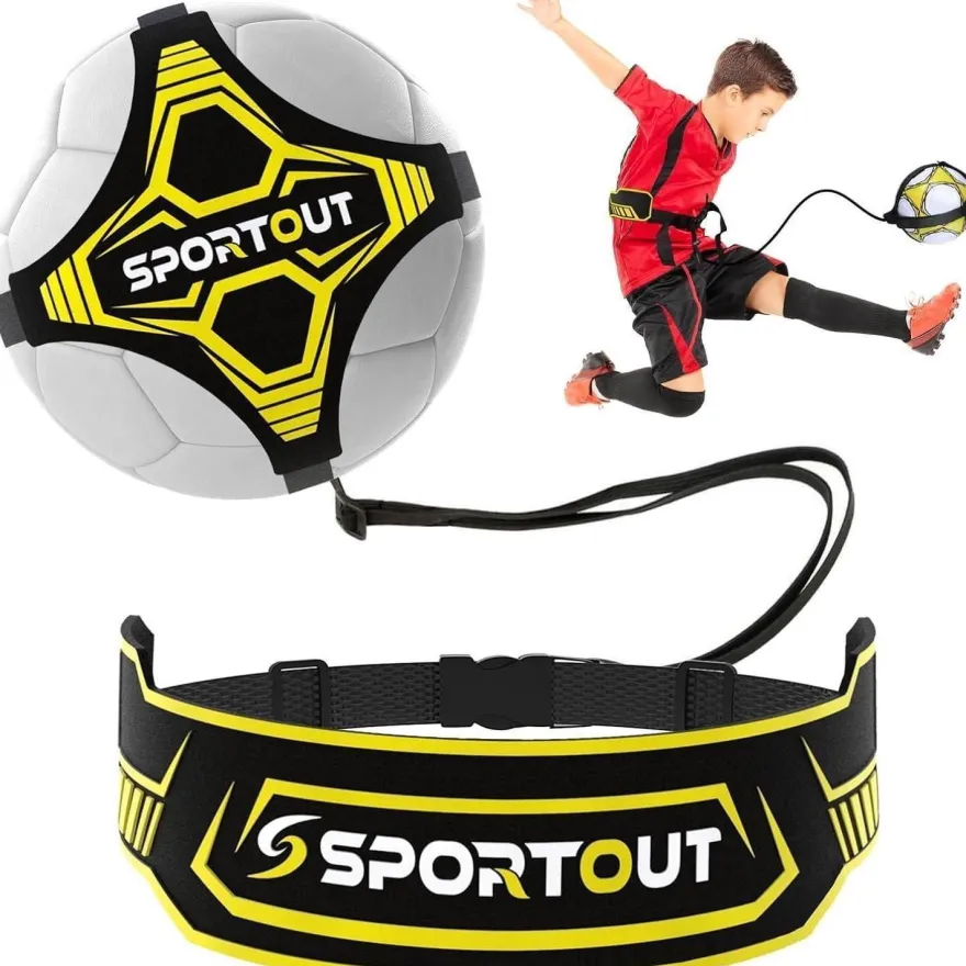 Sportout Fußball Kick Trainer Solo Trainingszubehör für Kinder und Erwachsene