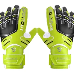 Sportout Torwarthandschuhe mit Fingersave, rutschfeste 4mm Latex Handfläche