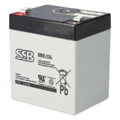 SSB Battery SB5-12L AGM Bleiakku 12V 5Ah T2 / Faston 6,3 mm