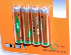 4St. AAA Aufladbare Akku Batterie Ni-MH 1,2V 1600mAh Kamera Telefon RC Fahrzeuge