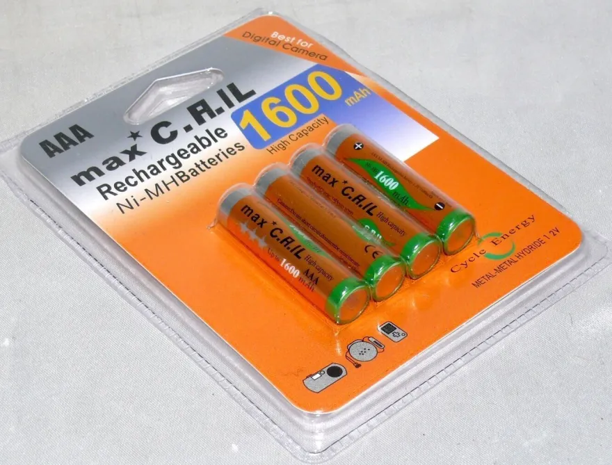 4St. AAA Aufladbare Akku Batterie Ni-MH 1,2V 1600mAh Kamera Telefon RC Fahrzeuge