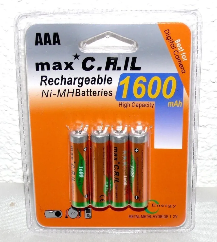 4St. AAA Aufladbare Akku Batterie Ni-MH 1,2V 1600mAh Kamera Telefon RC Fahrzeuge