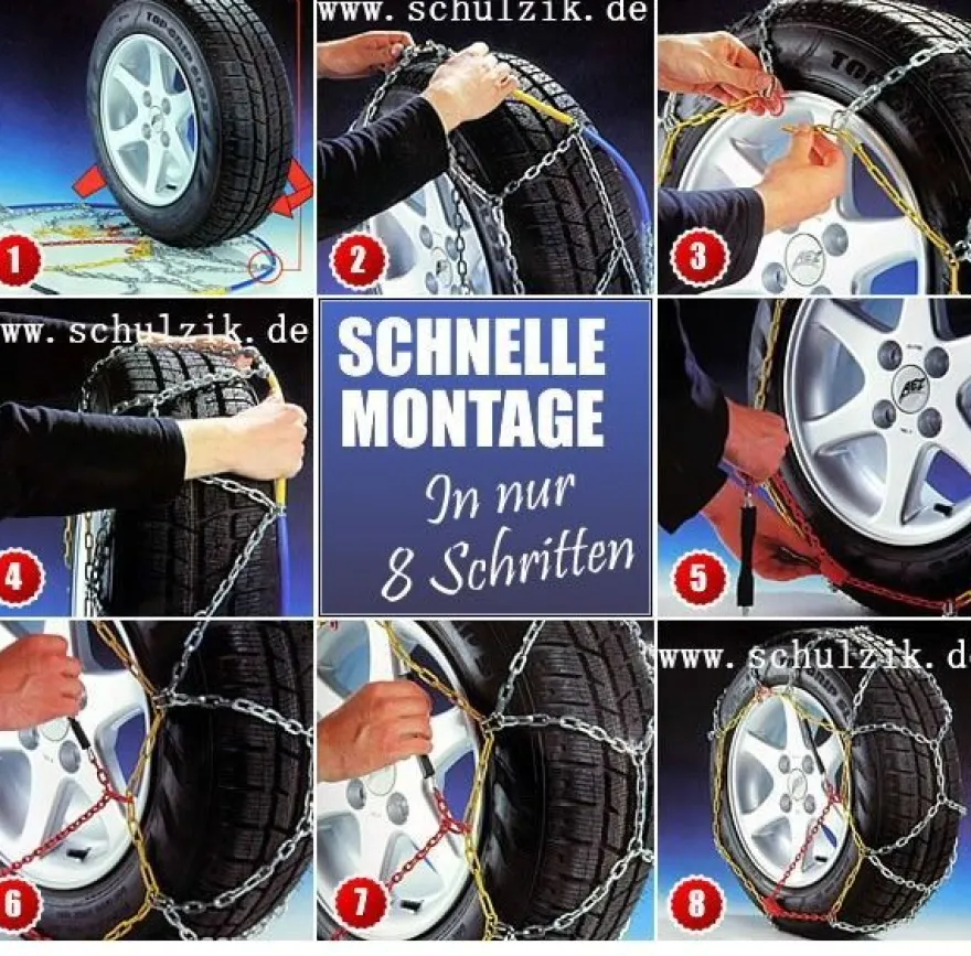 stabile Schneeketten 215/75 R 16 für SUV Transporter und Wohnmobile
