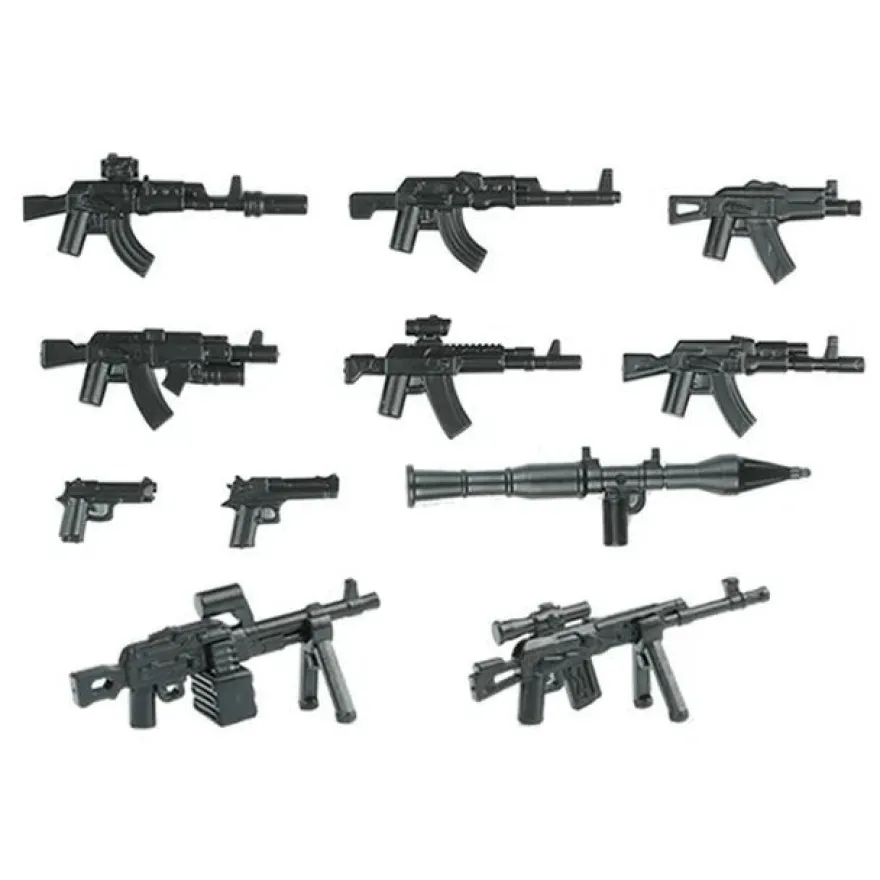 Stadtkommando Special-Forces Figuren SWAT Armee Soldat Schild Waffen Klemmbausteine