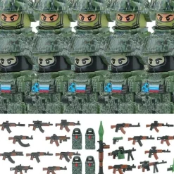 Stadtkommando Special-Forces Figuren SWAT Armee Soldat Schild Waffen Klemmbausteine