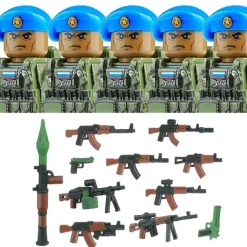 Stadtkommando Special-Forces Figuren SWAT Armee Soldat Schild Waffen Klemmbausteine
