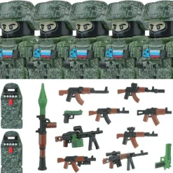 Stadtkommando Special-Forces Figuren SWAT Armee Soldat Schild Waffen Klemmbausteine