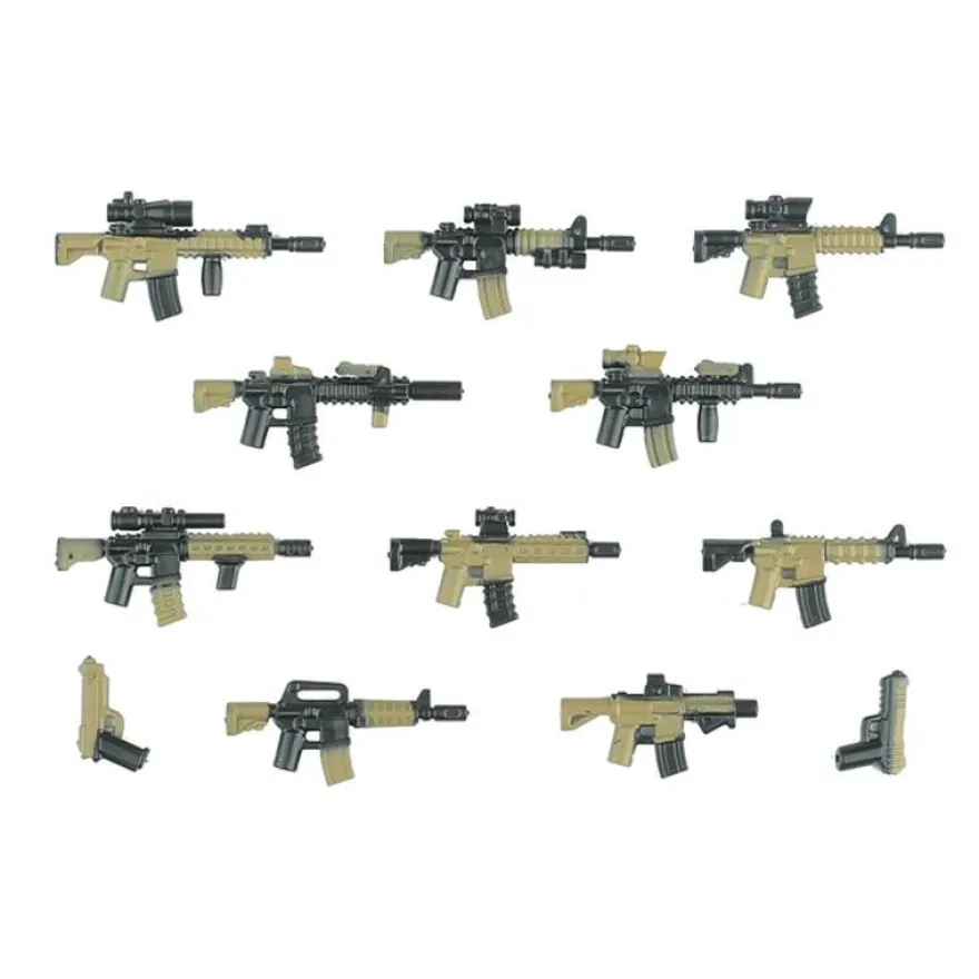 Stadtkommando Special-Forces Figuren SWAT Armee Soldat Schild Waffen Klemmbausteine