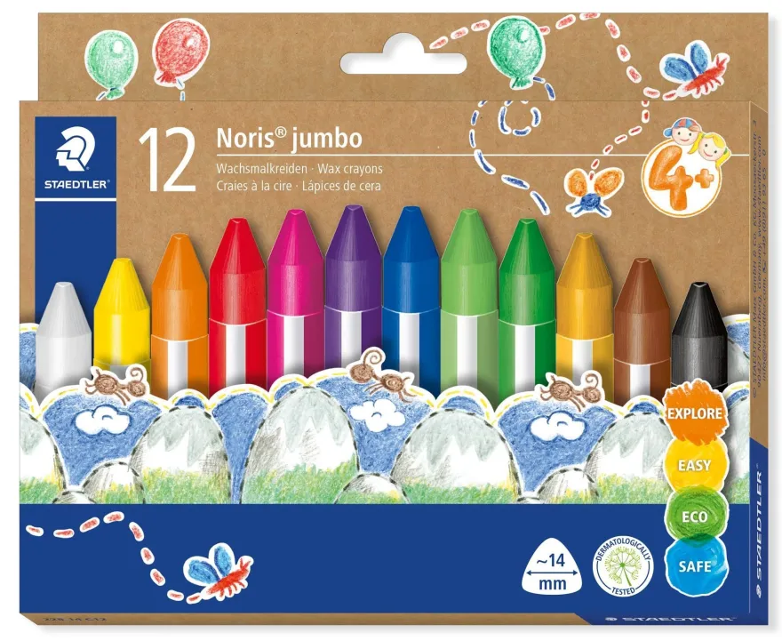 Staedtler Wachsmalkreide Noris jumbo 12x14mm