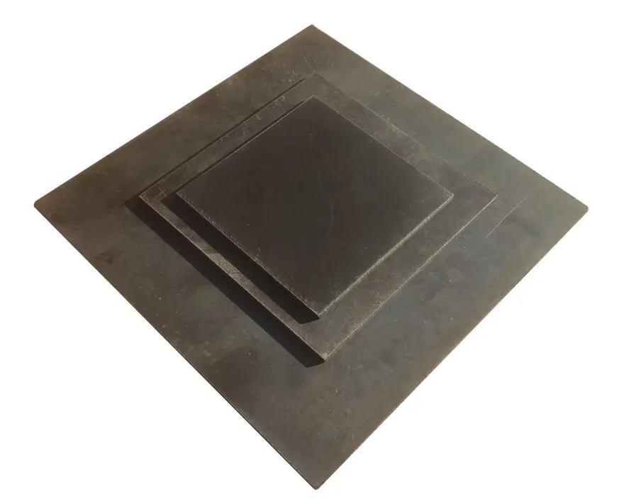 Stahlplatte Stärke 4mm Quadratisch S235 100mm x 100mm bis 500mm x 500mm