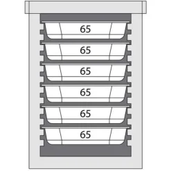 Stalgast Thermobox Frontlader für 6X Gn 11 (65mm)
