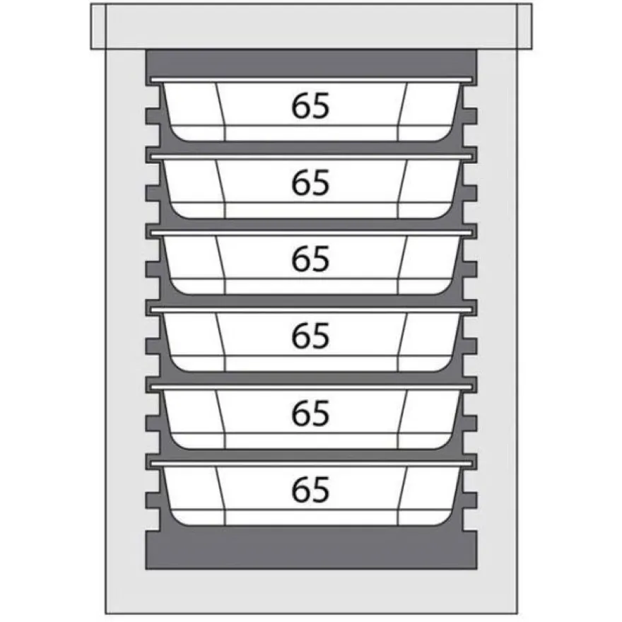 Stalgast Thermobox Frontlader für 6X Gn 11 (65mm)