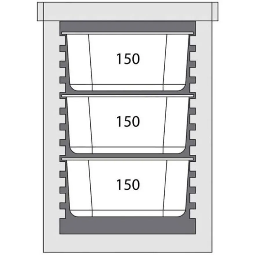 Stalgast Thermobox Frontlader für 6X Gn 11 (65mm)